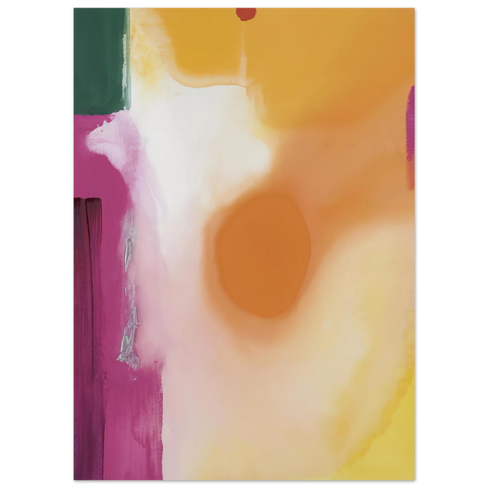 Helen Frankenthaler - Bullseye - 1989 Wall art - A2 (42 x 59.4  cm) - Premium Wooden Framed Poster With Fine Art Paper-canvas - Wood frame