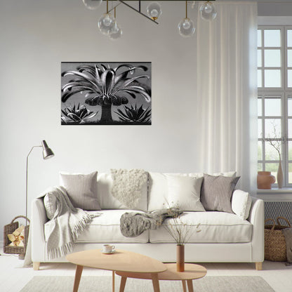 PALM - MC Escher Brushed Aluminum Print - 70x100 cm / 28x40 inches | MC Escher Aluminum Print | MC Escher Prints