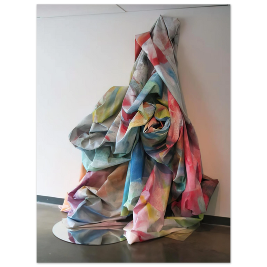 Sam Gilliam - Wall Cascade with Mirror  75x100 cm / 30x40inches Fine Art Poster