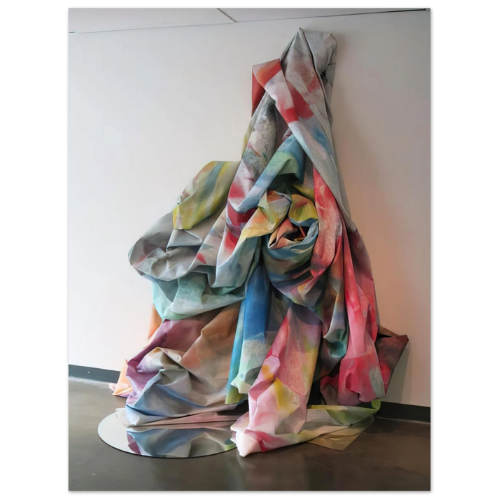 Sam Gilliam - Wall Cascade with Mirror  75x100 cm / 30x40inches Fine Art Poster