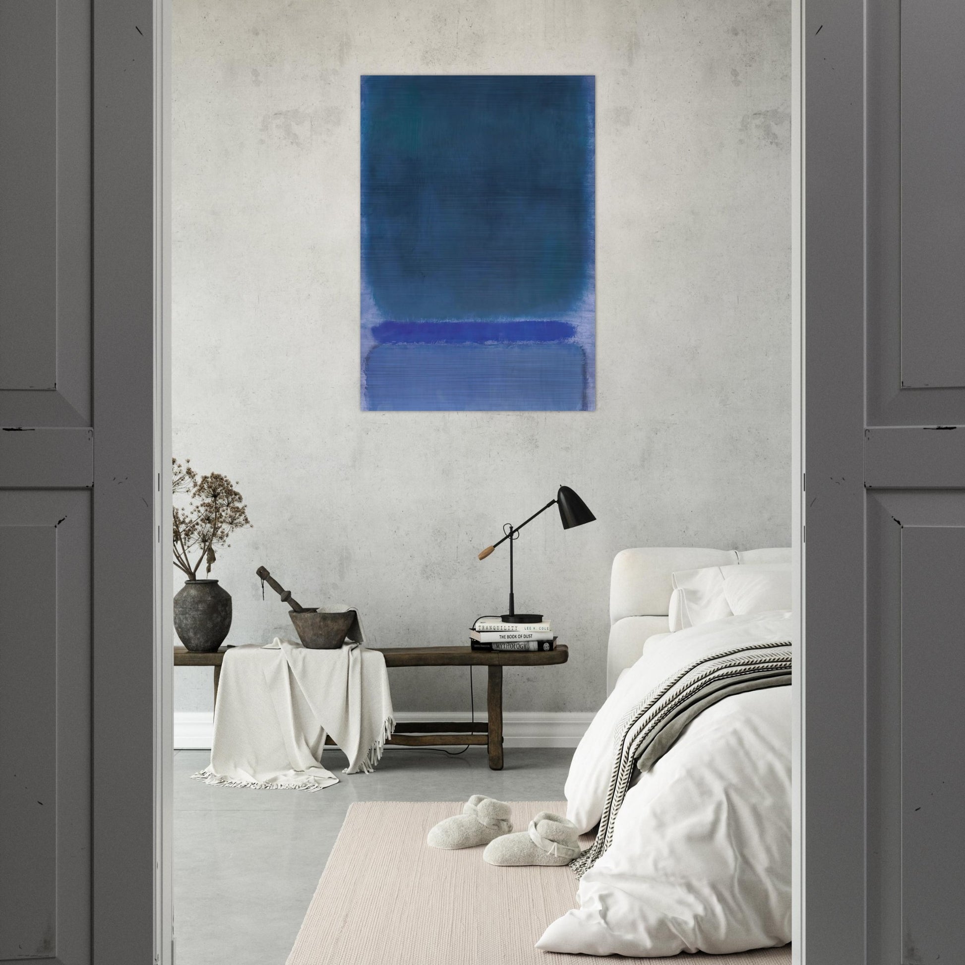 Untitled Green on Blue - 1968 - Mark Rothko Brushed Aluminum Print - 70x100 cm / 28x40 inches | Mark Rothko Aluminum Print | Mark Rothko Prints