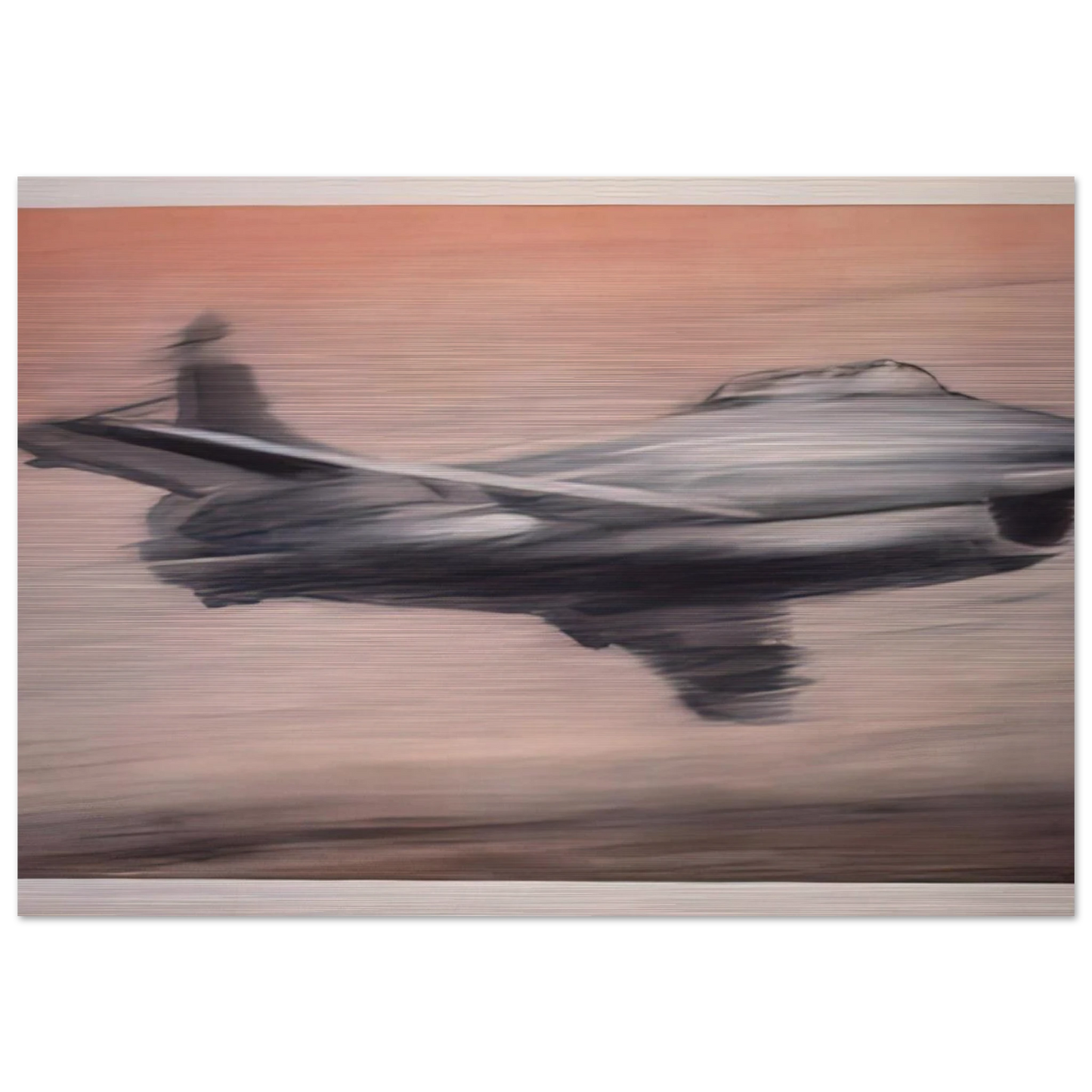 JET FIGHTER 1963 - Gerhard Richter Brushed Aluminum Print - 70x100 cm / 28x40 inches | Gerhard Richter Aluminum Print | Gerhard Richter Prints