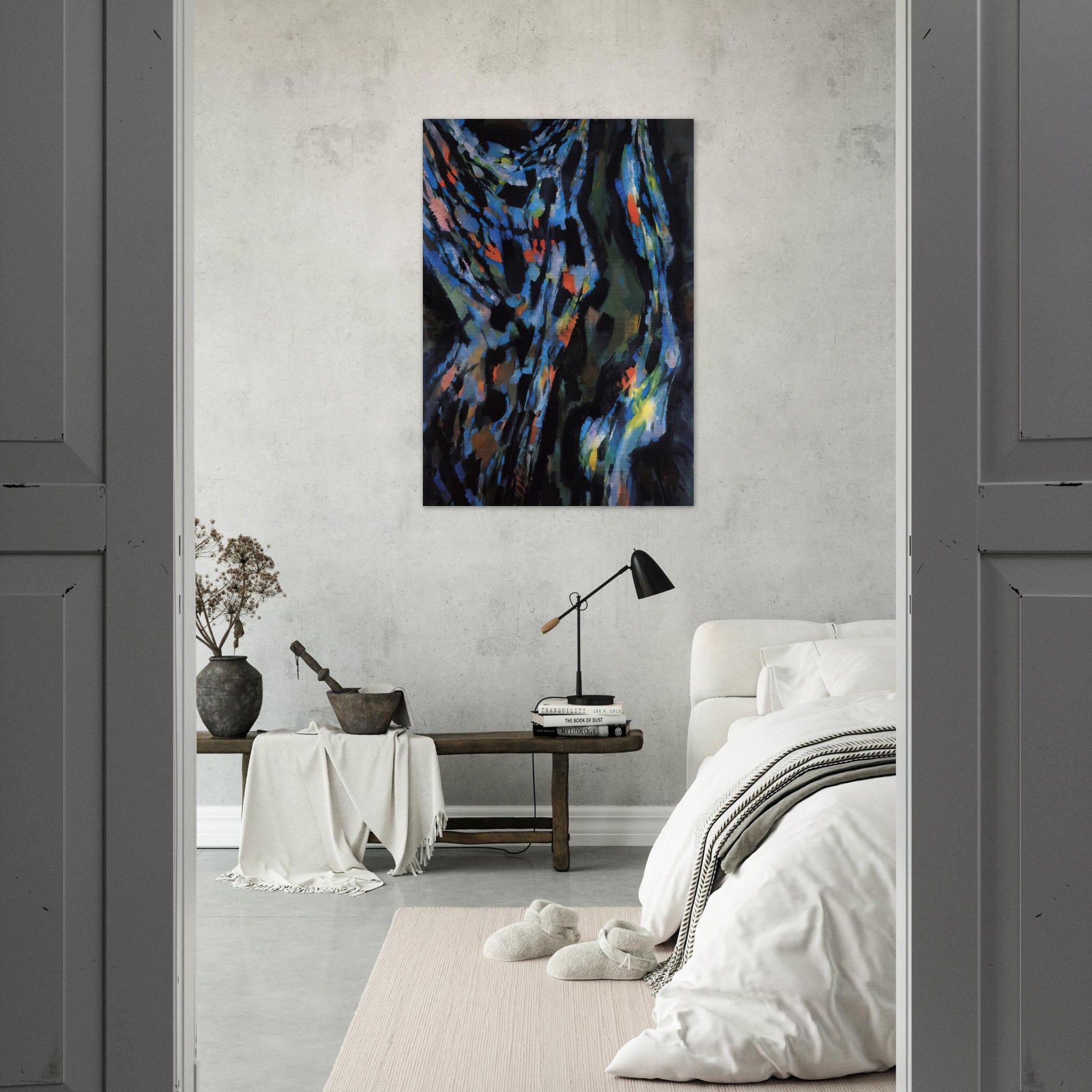 Les Ténèbres - 1962 - Alfred Manessier Brushed Aluminum Print - 70x100 cm / 28x40 inches | Alfred Manessier Aluminum Print | Alfred Manessier Prints