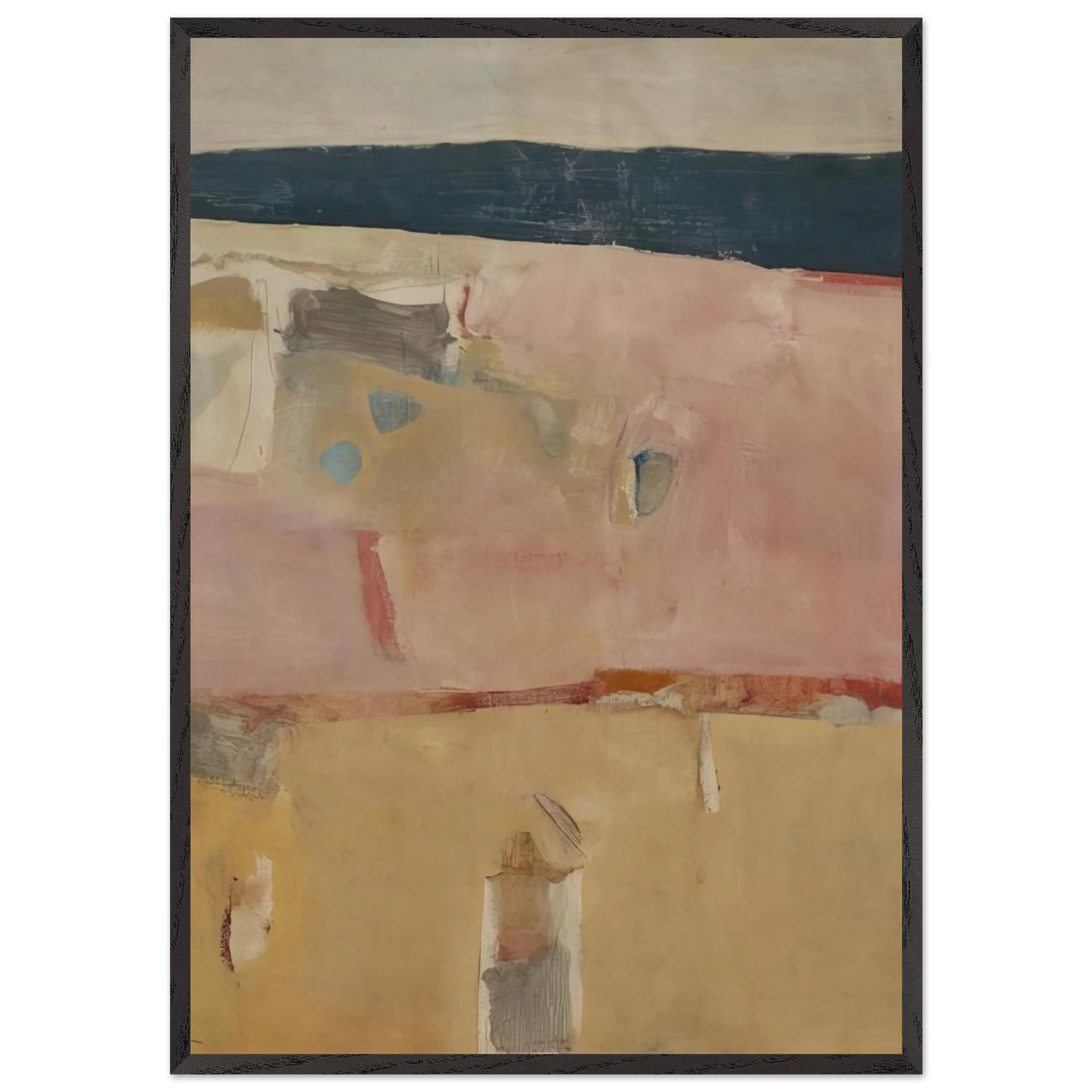 Albuquerque 11 - Richard Diebenkorn 70x100 cm / 28x40 inches Framed Art Print – Black Wooden Frame