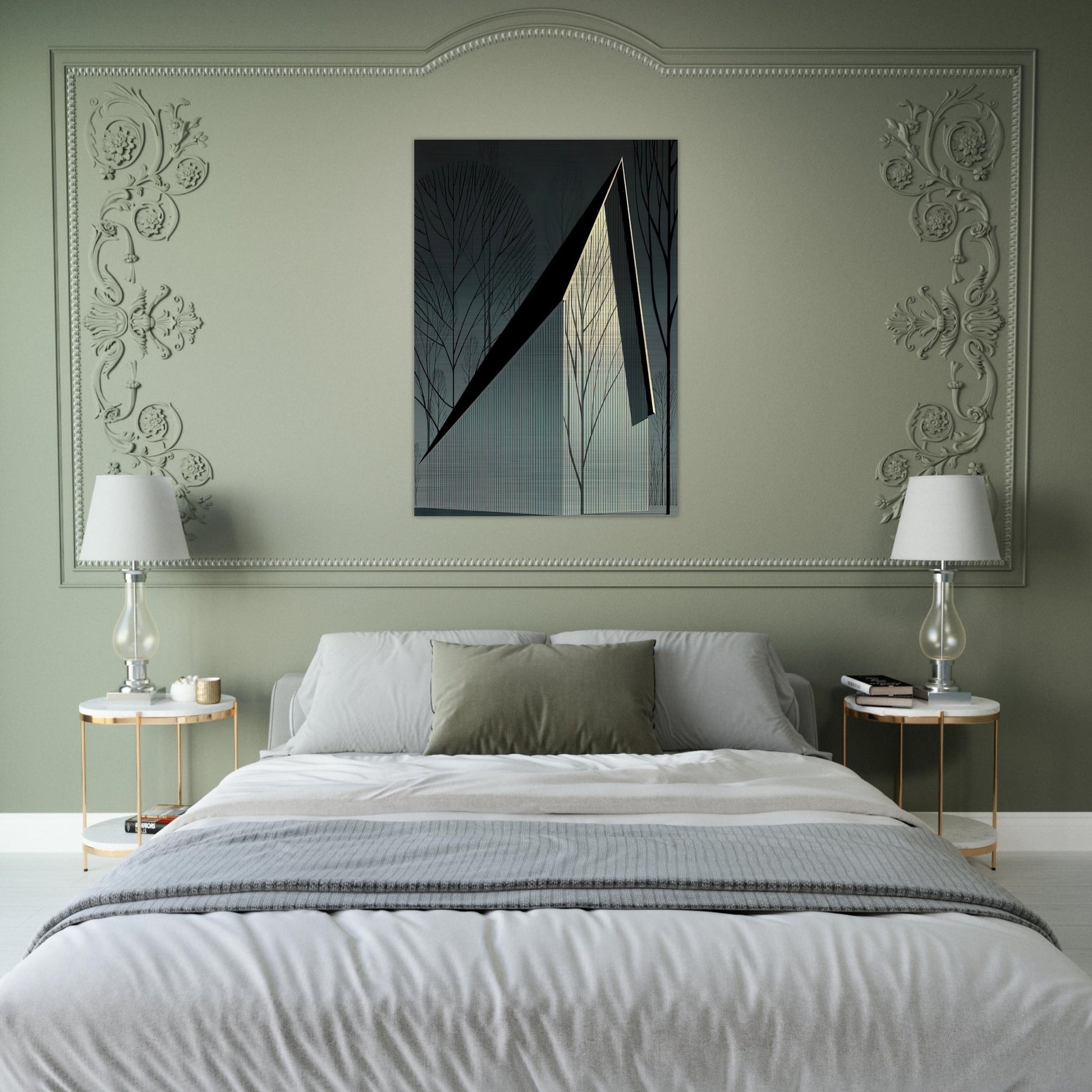 Pearl - Eyvind Earle Brushed Aluminum Print - 70x100 cm / 28x40 inches | Eyvind Earle Aluminum Print | Eyvind Earle Prints