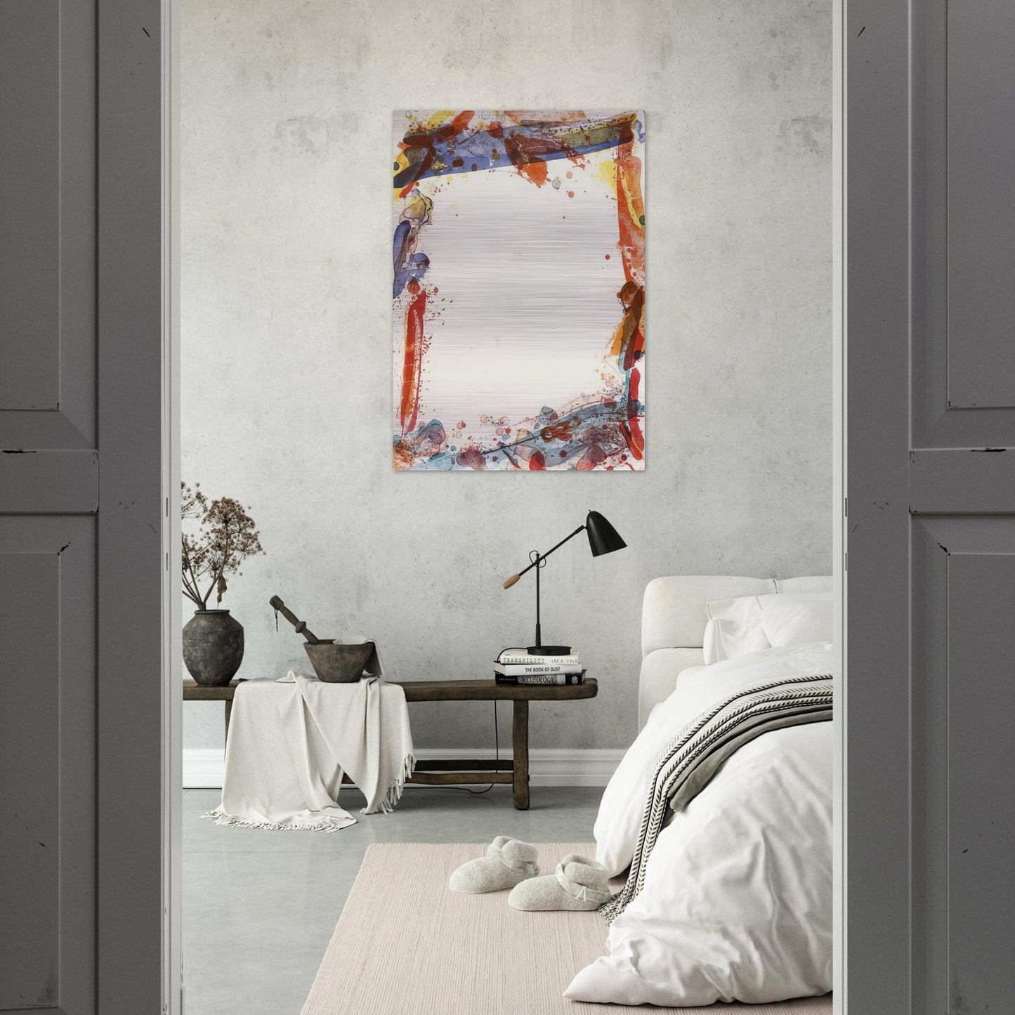 Veiled Sail - Sam Francis Brushed Aluminum Print - 70x100 cm / 28x40 inches | Sam Francis Aluminum Print | Sam Francis Prints