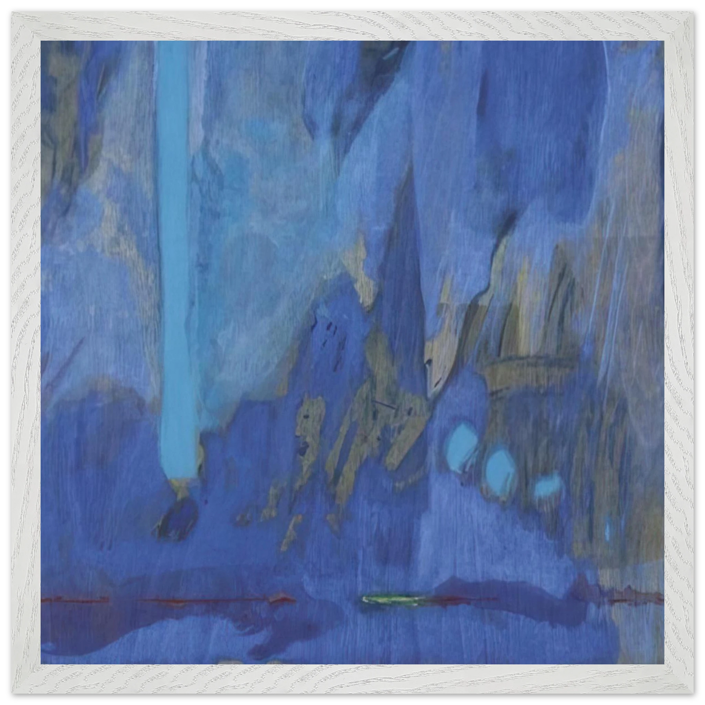 Helen Frankenthaler - Tales of Genji III - 1998 Wall art - 40x60 cm / 16x24 inches - Premium Wooden Framed Poster With Fine Art Paper-canvas - Wood frame