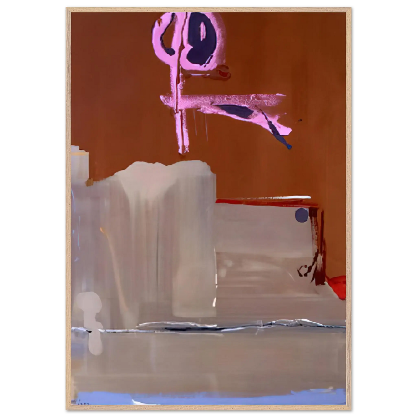Helen Frankenthaler - Captain s Watch - 1986 Wall art - 13x18 cm / 5x7 Inches - Premium Wooden Framed Poster With Fine Art Paper - Wood frame