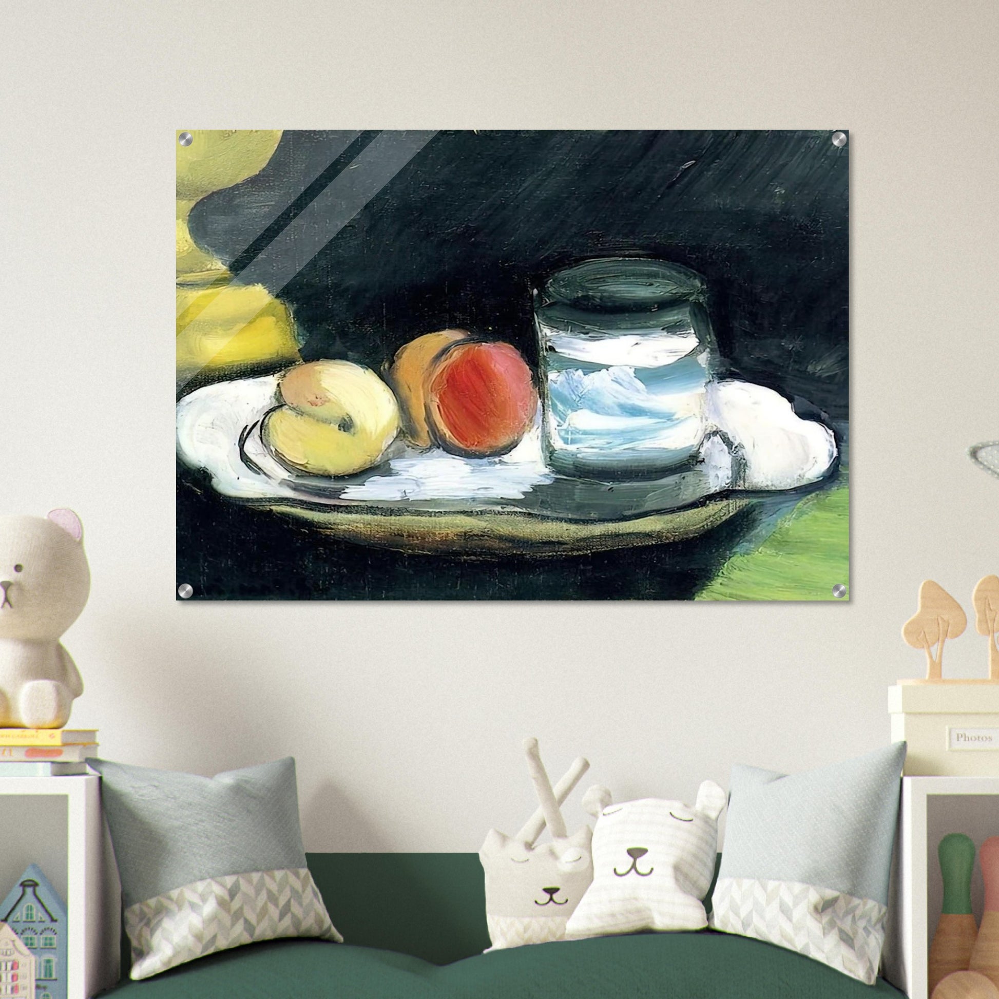 STILL LIFE PEACHES AND GLASS 1916 - Henri Matisse Acrylic Print - 70x100 cm / 28x40″ inches
