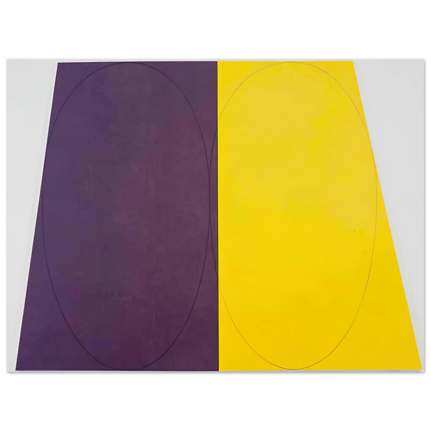 Robert Mangold - PLANE FIGURE SERIES D DOUBLE PANEL 1993  75x100 cm / 30x40inches Fine Art Poster
