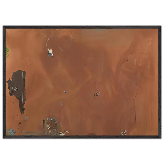 Into October 1983- - Helen Frankenthaler 70x100 cm / 28x40 inches Framed Art Print – Black Wooden Frame