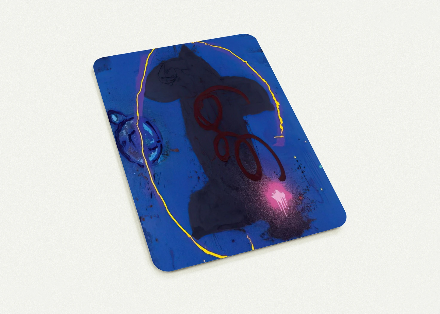 Black Something 8.2.90 - 1990 By John Hoyland Pack of 10 Post Cards | John Hoyland Post Cards | A6 (10.5 x 14.8 cm) - 4.1 x 5.8 inches