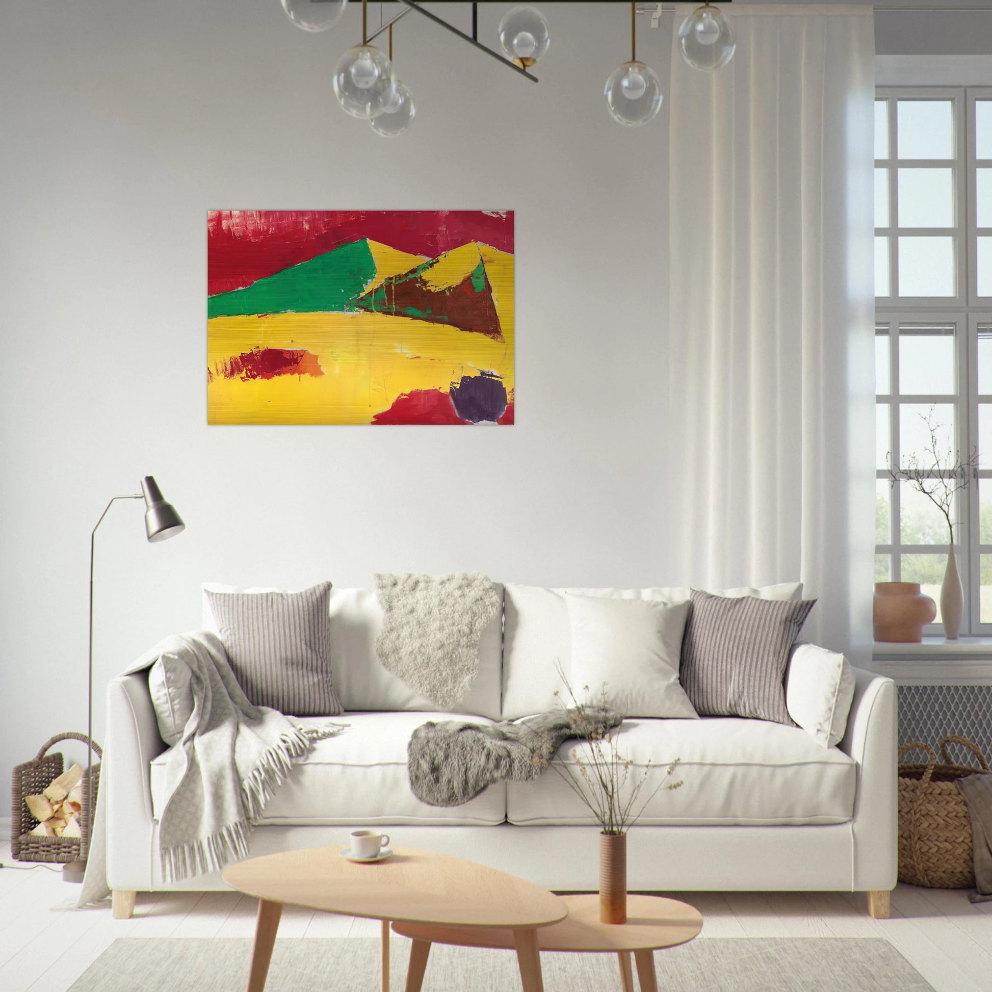 Sicile Agrigente - 1953 - Nicolas de Stael Brushed Aluminum Print - 70x100 cm / 28x40 inches | Nicolas de Stael Aluminum Print | Nicolas de Stael Prints