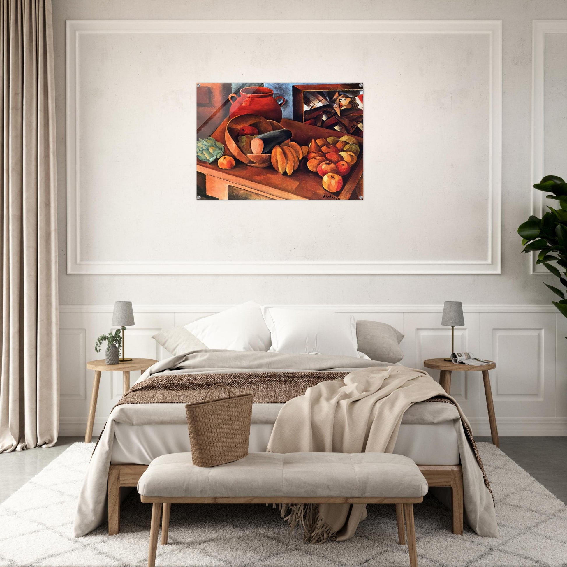 STILL LIFE WITH FRUIT 1913 - Moise Kisling Acrylic Print - 70x100 cm / 28x40″ inches