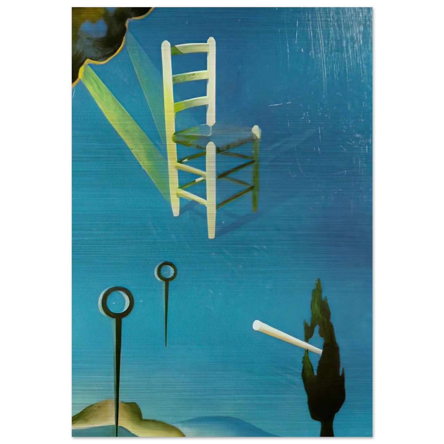 THE CHAIR 1 - Salvador Dali Brushed Aluminum Print - 70x100 cm / 28x40 inches | Salvador Dali Aluminum Print | Salvador Dali Prints
