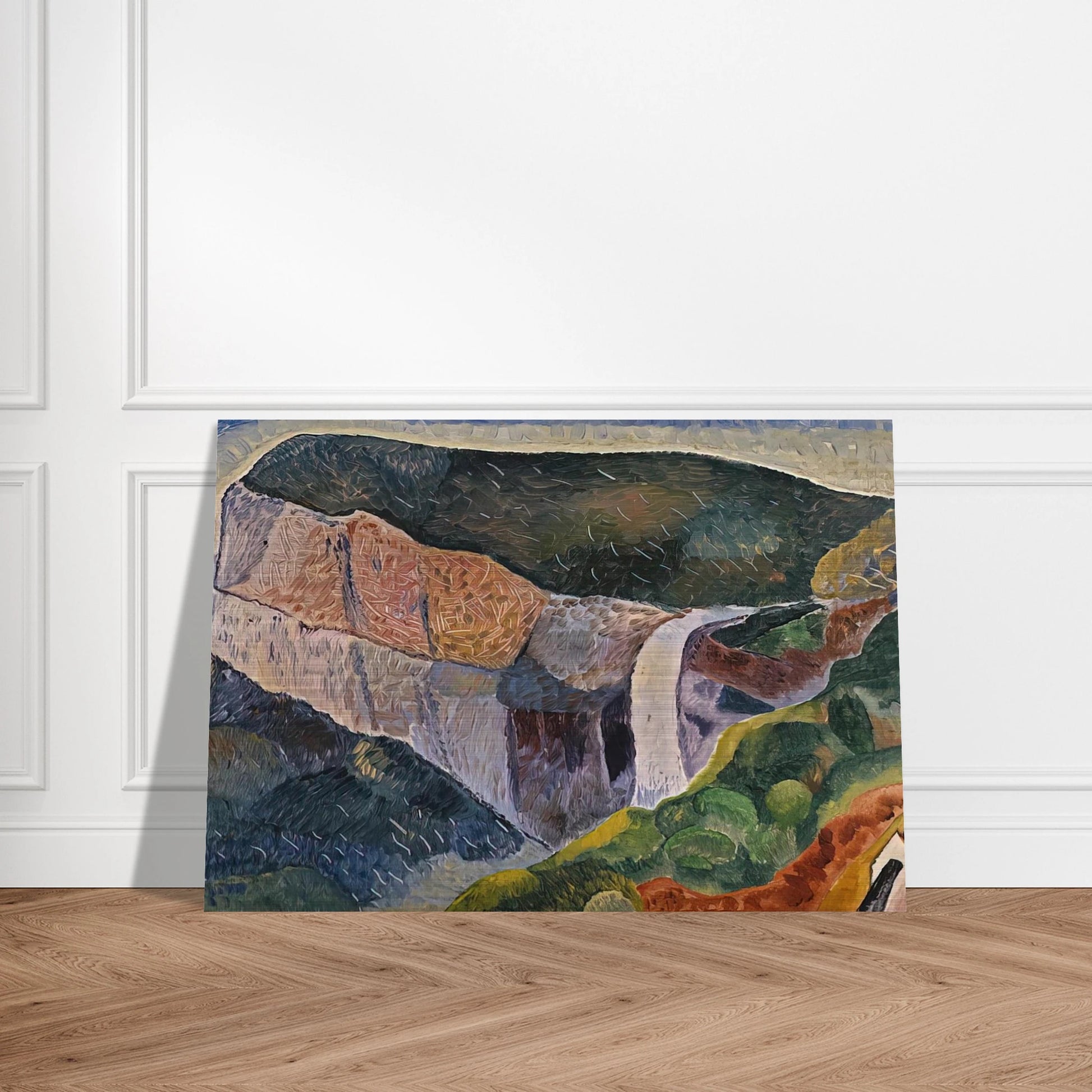 Govett's Leap - 1933 - Grace Cossington Smith Brushed Aluminum Print - 70x100 cm / 28x40 inches | Grace Cossington Smith Aluminum Print | Grace Cossington Smith Prints