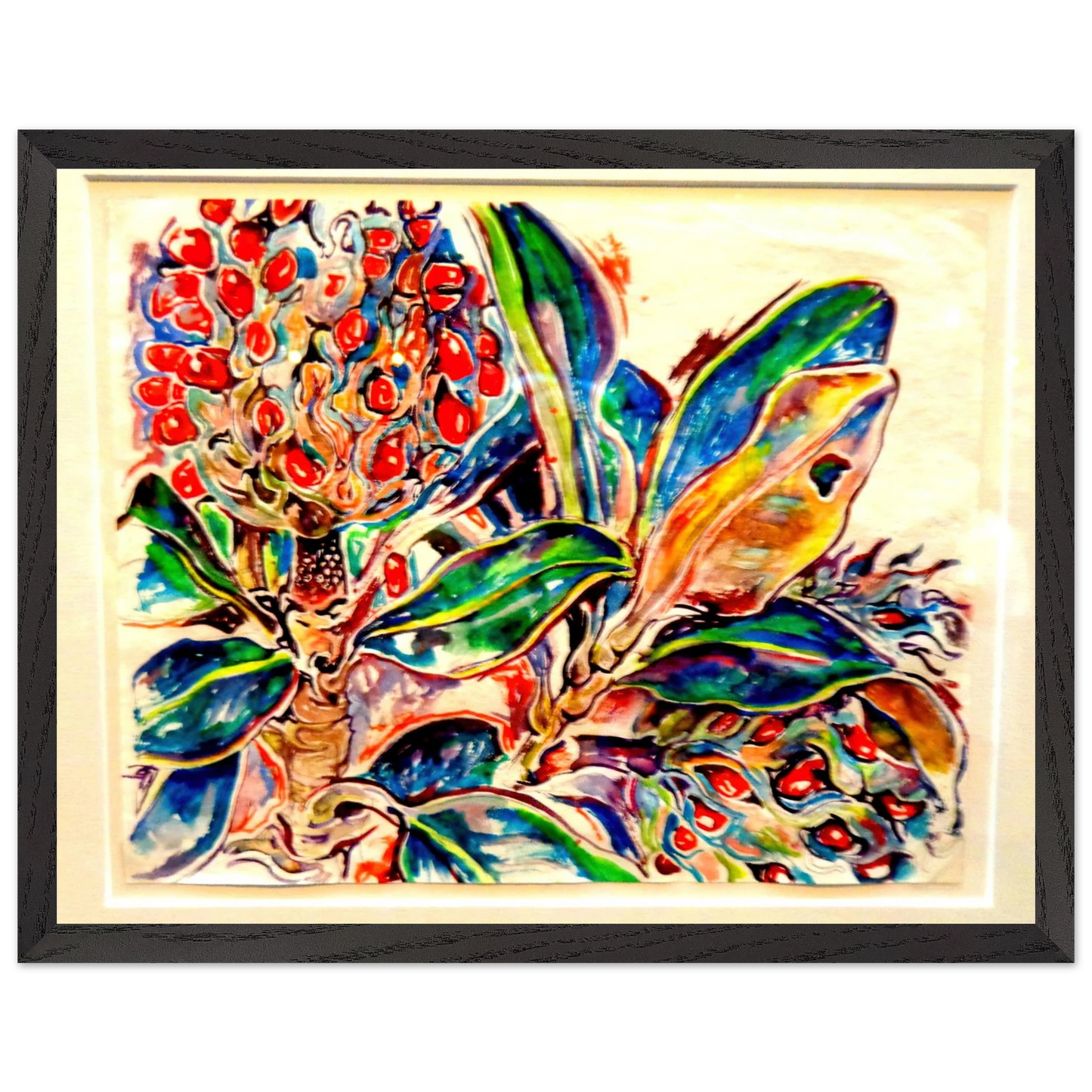 Walter Inglis Anderson - Walter Anderson Wall art - 27x35 cm / 11x14 inches - Premium Wooden Framed Poster With Fine Art Paper-canvas - White frame