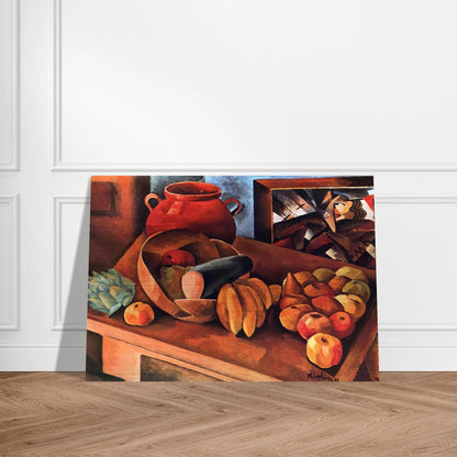 STILL LIFE WITH FRUIT 1913 - Moise Kisling Brushed Aluminum Print - 70x100 cm / 28x40 inches | Moise Kisling Aluminum Print | Moise Kisling Prints