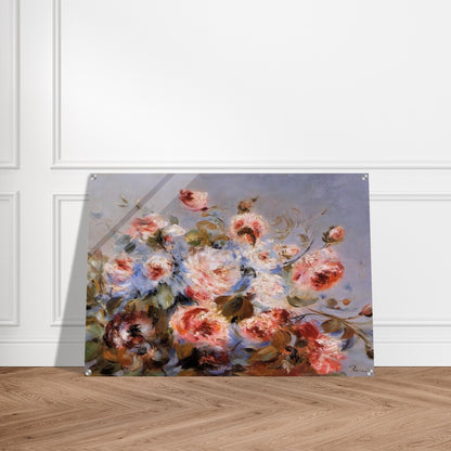 Roses from Wargemont - Pierre-Auguste Renoir Acrylic Print - 70x100 cm / 28x40″ inches | Pierre-Auguste Renoir Wall Art | Pierre-Auguste Renoir Prints