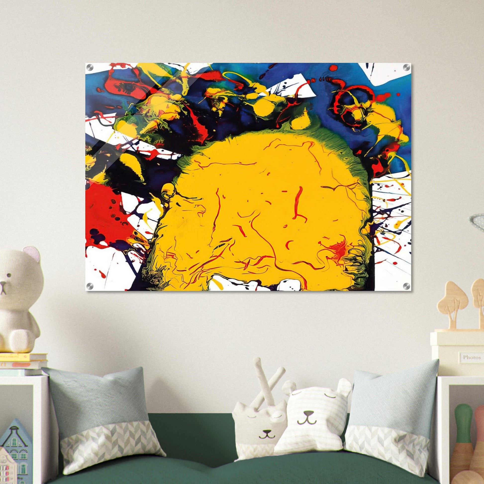 Untitled  SFP94-141  SFF 1811  - Sam Francis Acrylic Print - 70x100 cm / 28x40″ inches | Sam Francis Wall Art | Sam Francis Prints