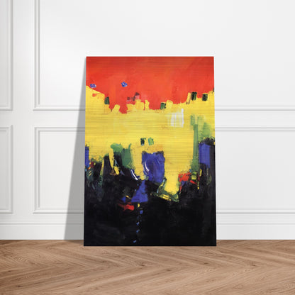 Above Deep Waters - Hans Hofmann Brushed Aluminum Print - 70x100 cm / 28x40 inches | Hans Hofmann Aluminum Print | Hans Hofmann Prints