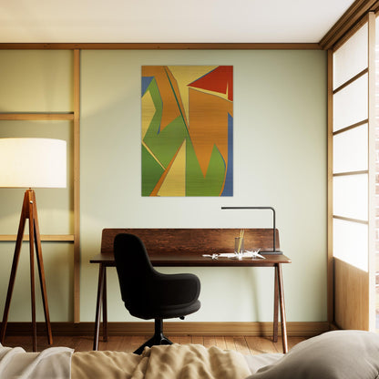 Jaune - Fernand Leduc Brushed Aluminum Print - 70x100 cm / 28x40 inches | Fernand Leduc Aluminum Print | Fernand Leduc Prints