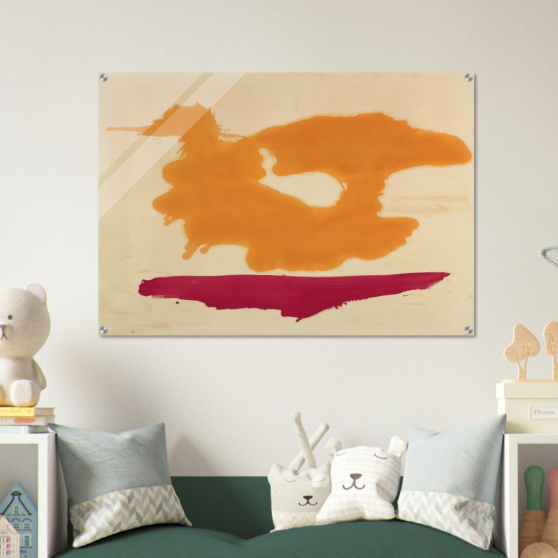 Only Orange - 1963 - Helen Frankenthaler Acrylic Print - 70x100 cm / 28x40″ inches