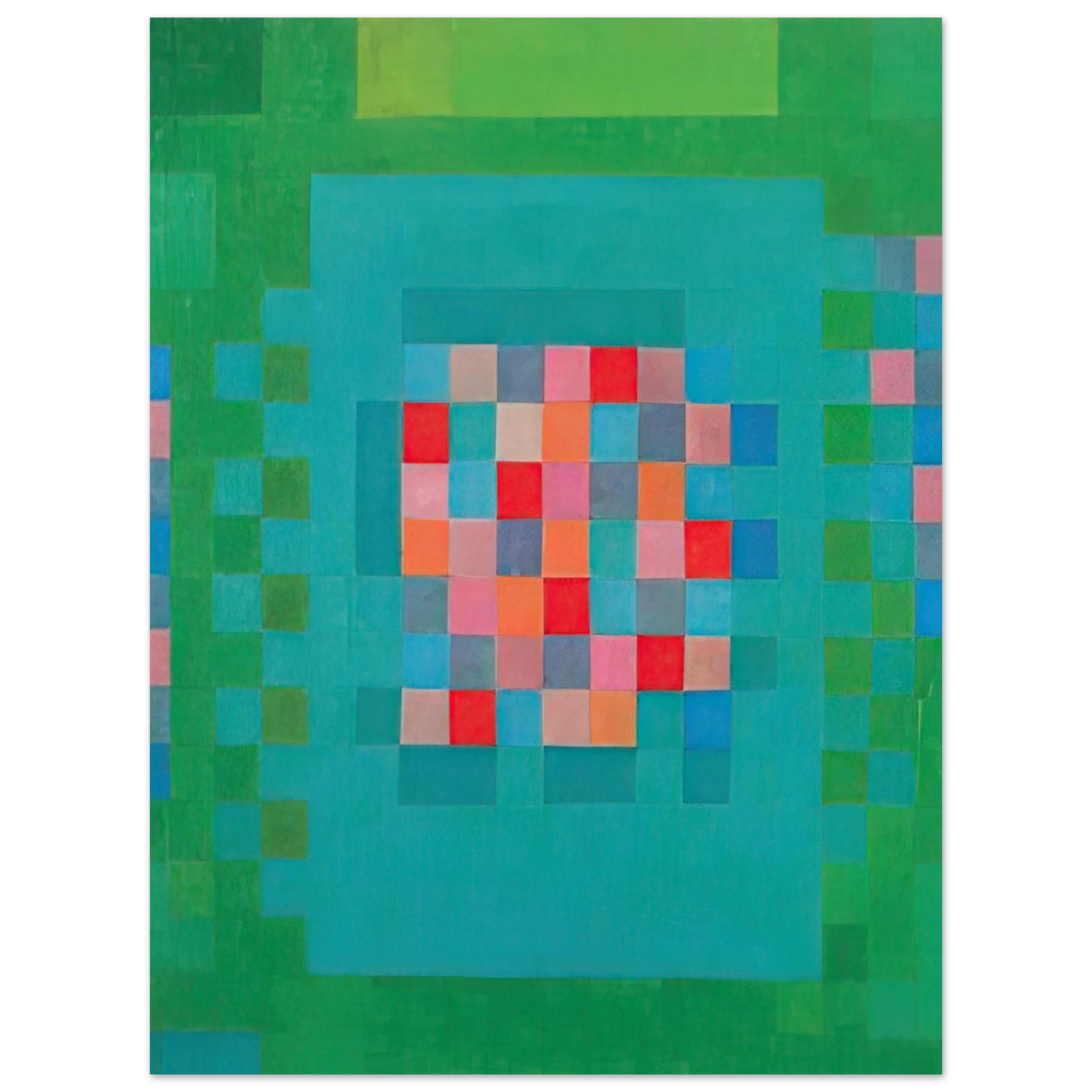 Johannes Itten - Happy Island - 1965  75x100 cm / 30x40inches Fine Art Poster