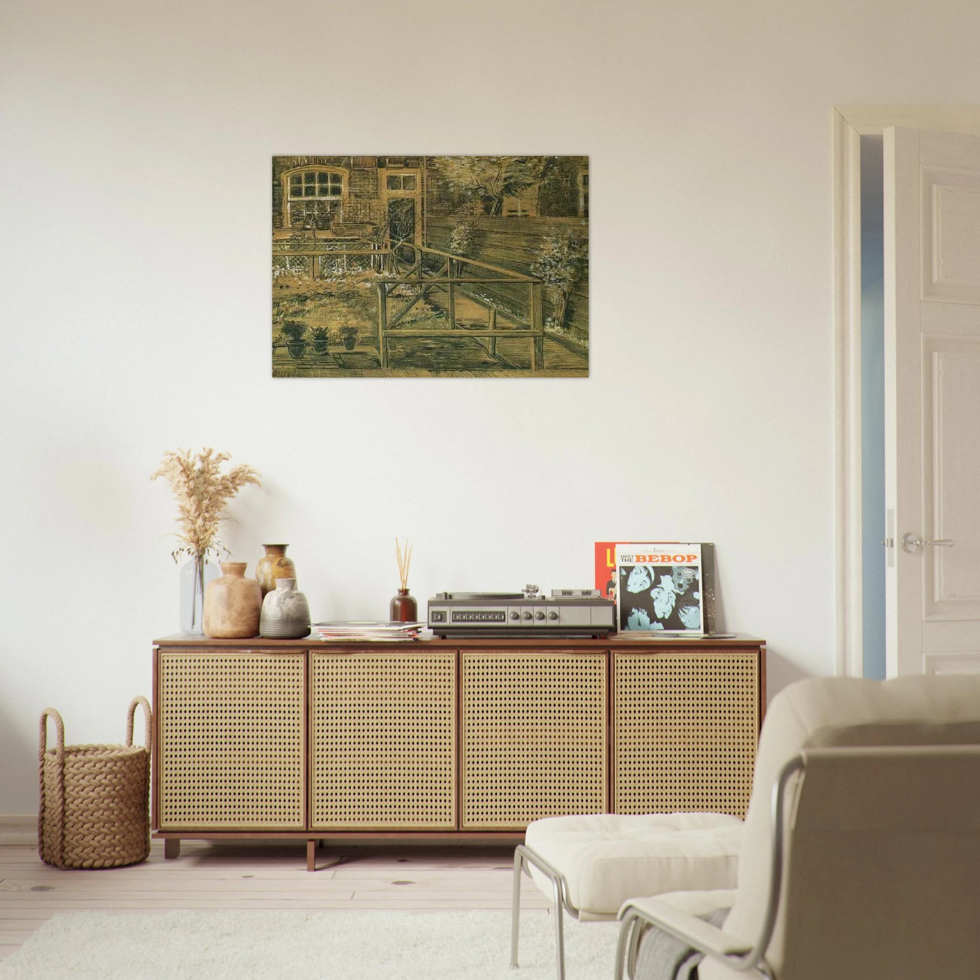 Sien's Mother's House, Closer View - Vincent van Gogh Brushed Aluminum Print - 70x100 cm / 28x40 inches | Vincent van Gogh Aluminum Print | Vincent van Gogh Prints