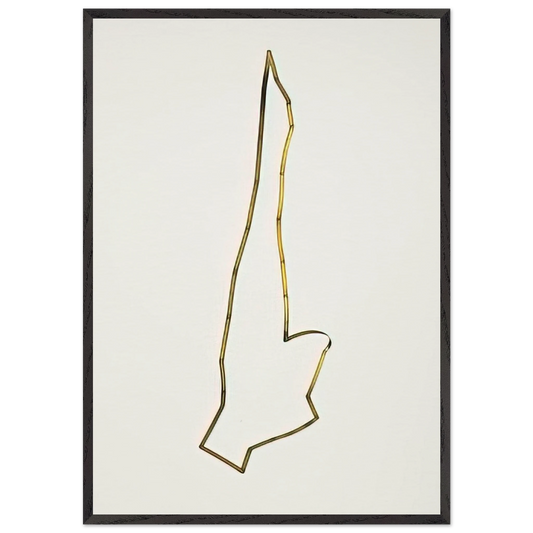 Mobile Articulated Sculpture - 1948 - Gyula Kosice 70x100 cm / 28x40 inches Framed Art Print – Black Wooden Frame