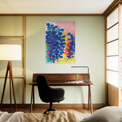 UNTITLED FLORAL ABSTRACTION 1970 - Alma Woodsey Thomas Brushed Aluminum Print - 70x100 cm / 28x40 inches | Alma Woodsey Thomas Aluminum Print | Alma Woodsey Thomas Prints