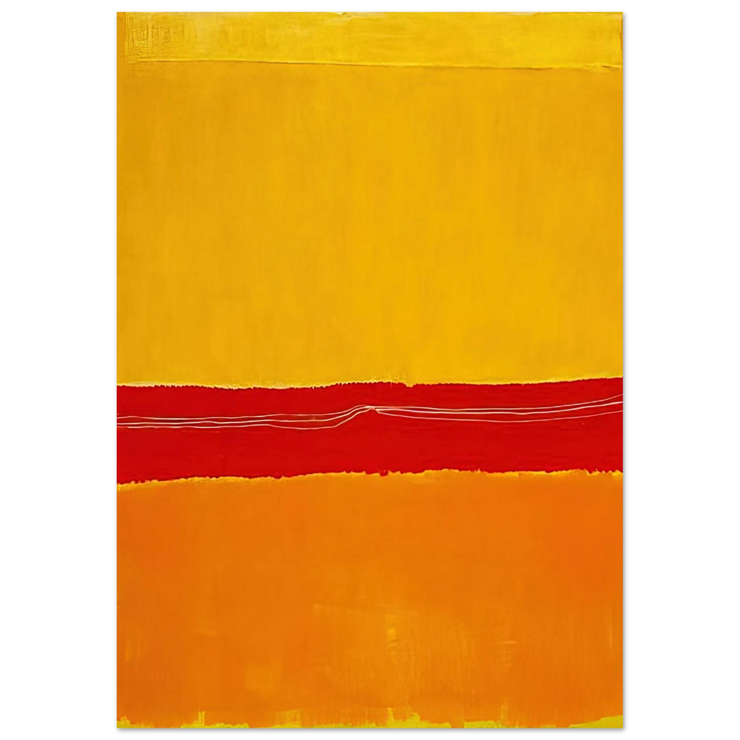 Mark Rothko - No.5No.22 - 1950 Wall Art - 60x80 cm / 24x32 inches - Premium Wooden Framed Poster With Fine Art Paper - Black frame