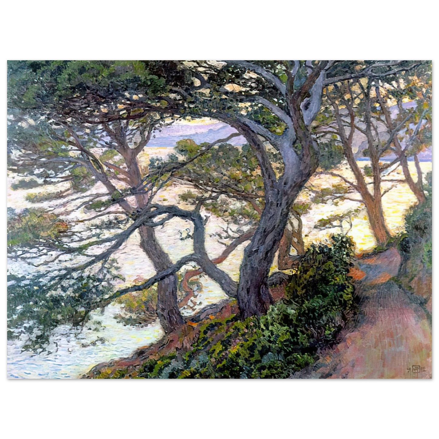 Theo van Rysselberghe - PINES OF RAYOL 1912  75x100 cm / 30x40inches Fine Art Poster