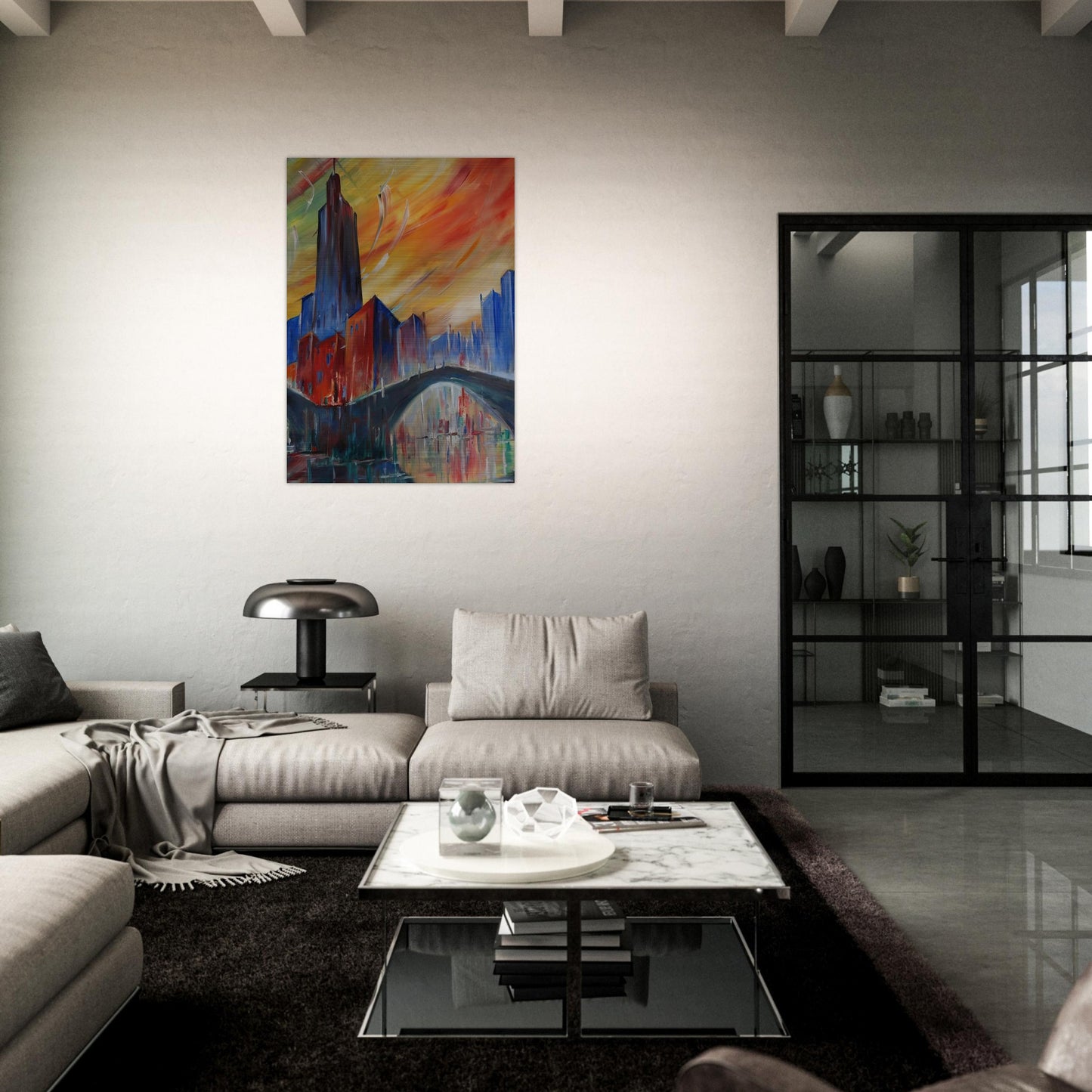 Untitled - 1983 - Konrad Zuse Brushed Aluminum Print - 70x100 cm / 28x40 inches | Konrad Zuse Aluminum Print | Konrad Zuse Prints