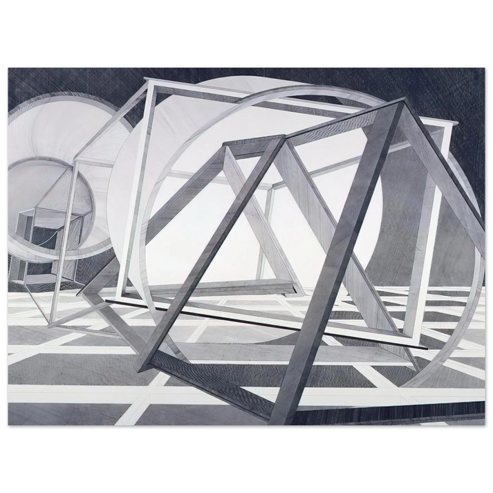 Al Held - Straits of Malacca  75x100 cm / 30x40inches Fine Art Poster