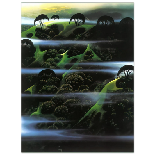 Eyvind Earle - Early Morning Fog  75x100 cm / 30x40inches Fine Art Poster
