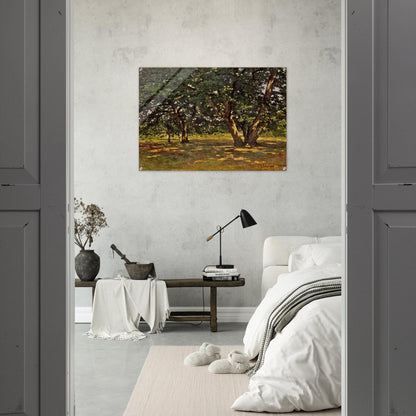 Fontainebleau Forest - claude monet Acrylic Print - 70x100 cm / 28x40″ inches