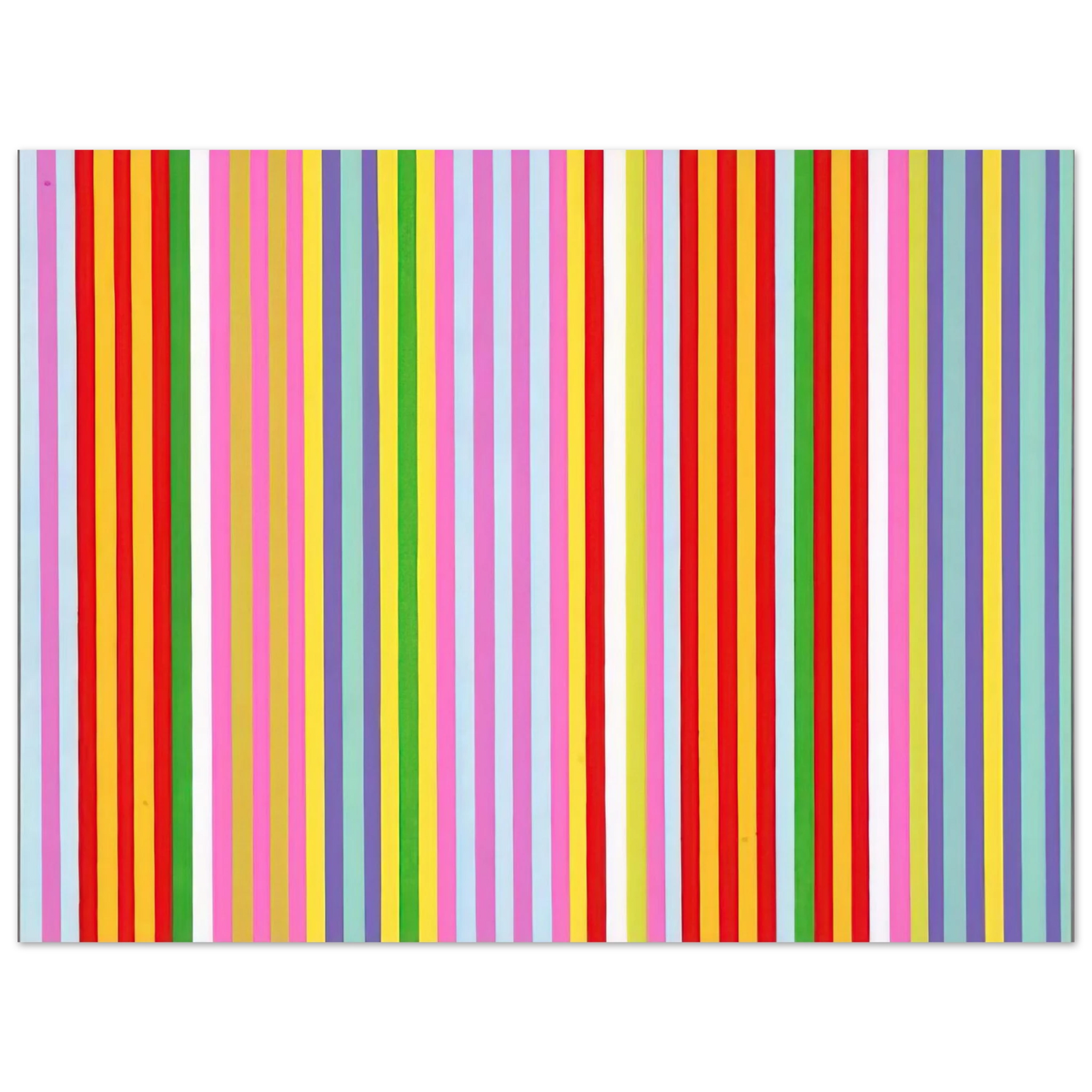 Gene Davis - Powwow - 1969  75x100 cm / 30x40inches Fine Art Poster