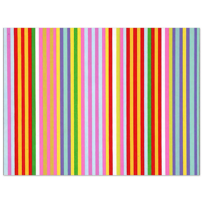 Gene Davis - Powwow - 1969  75x100 cm / 30x40inches Fine Art Poster