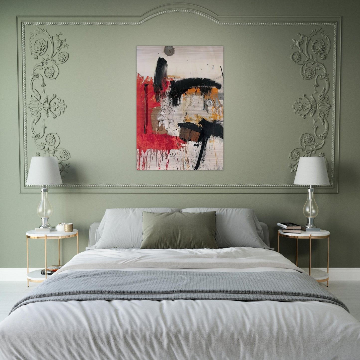 FIRST TIME PAINTING 1961 - Robert Rauschenberg Brushed Aluminum Print - 70x100 cm / 28x40 inches | Robert Rauschenberg Aluminum Print | Robert Rauschenberg Prints