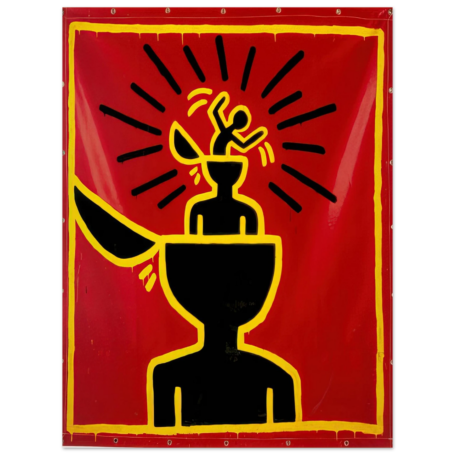 Keith Haring - UNTITLED 1982  75x100 cm / 30x40inches Fine Art Poster | Keith Haring Art For Sale