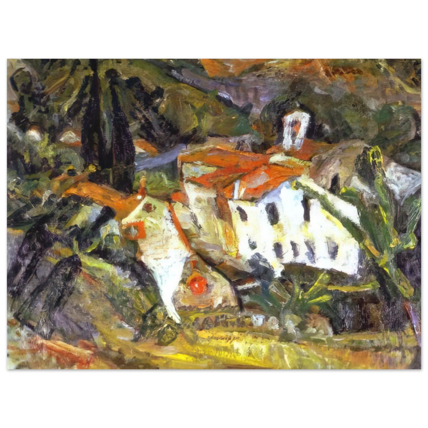 Chaim Soutine - CERET LANSCAPE  75x100 cm / 30x40inches Fine Art Poster