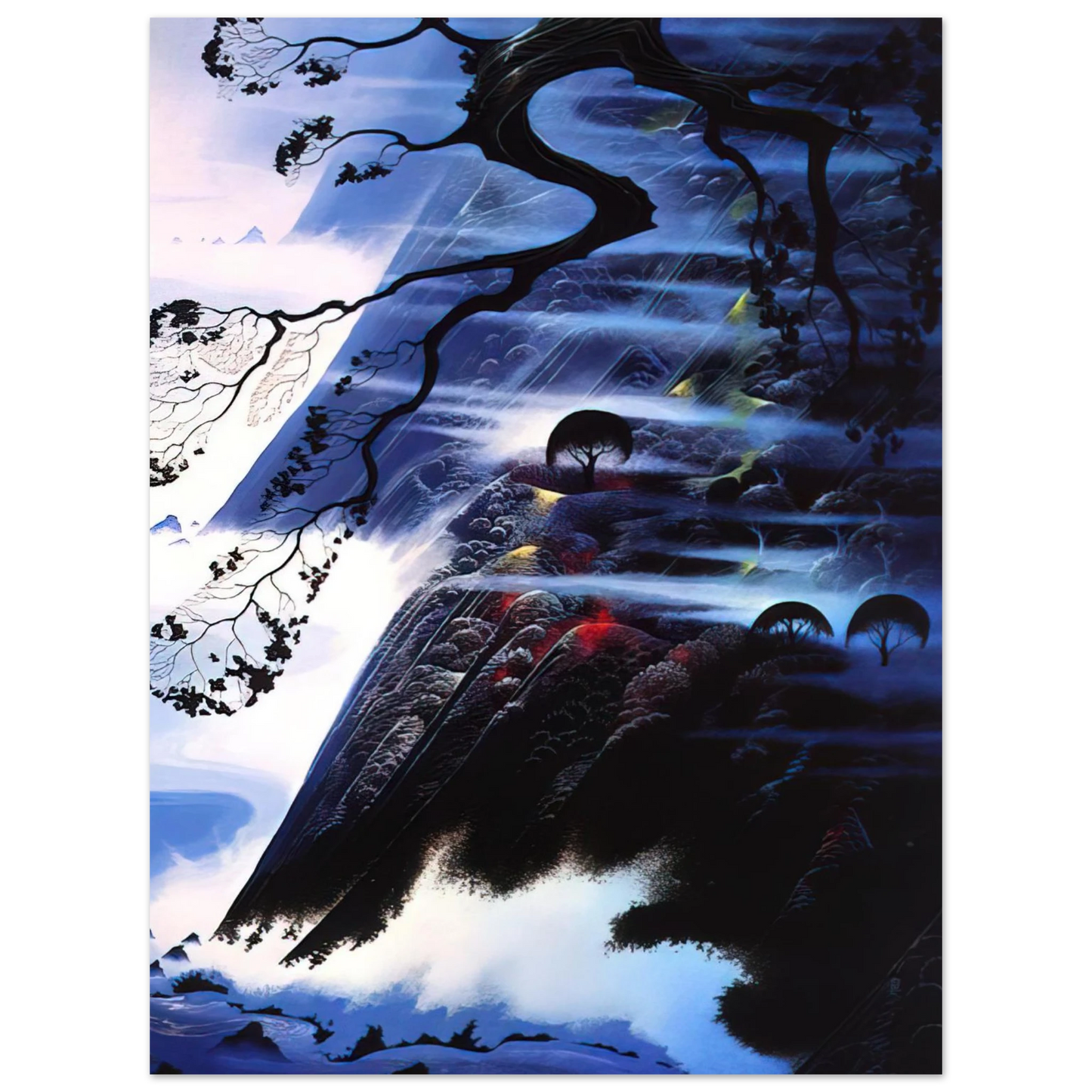 Eyvind Earle - Fog Light  75x100 cm / 30x40inches Fine Art Poster