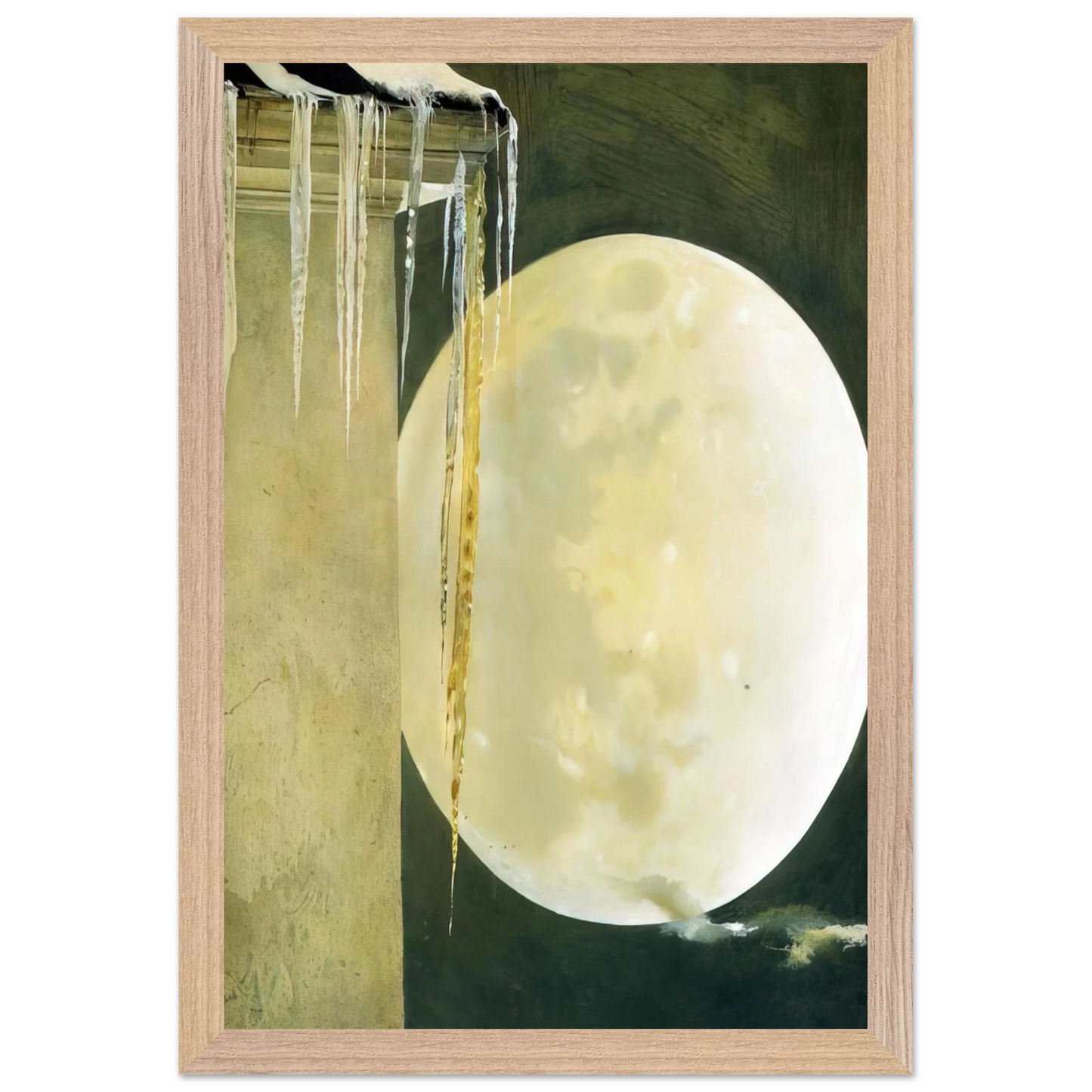 Andrew Wyeth - MOON MADNESS Wall Art - 60x80 cm / 24x32 inches - Fine Art Poster-canvas - -