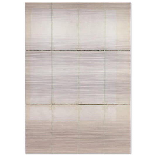 Classico 5 - 1968 - Robert Ryman Brushed Aluminum Print - 70x100 cm / 28x40 inches | Robert Ryman Aluminum Print | Robert Ryman Prints