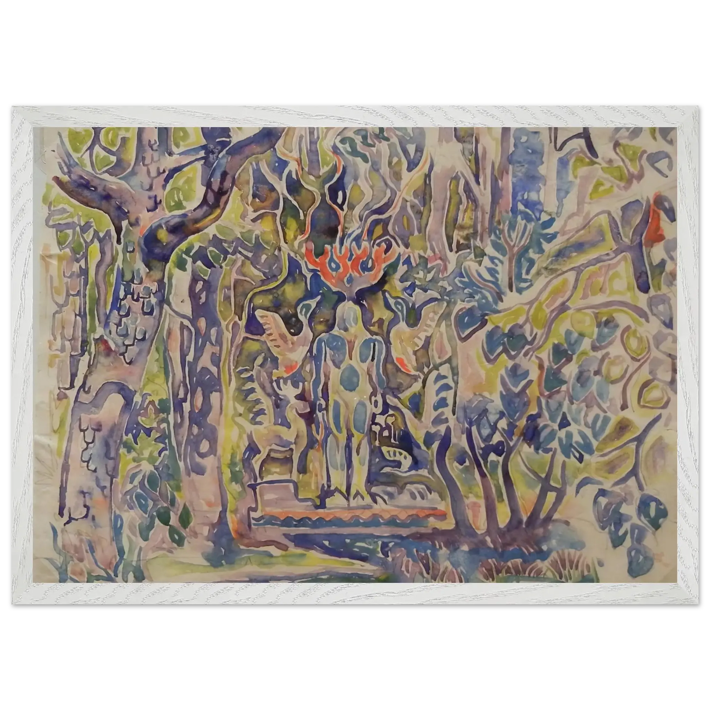 Walter Inglis Anderson - Walter Anderson Wall art - 45x60 cm / 18x24 Inches - Premium Wooden Framed Poster With Fine Art Paper - Black frame