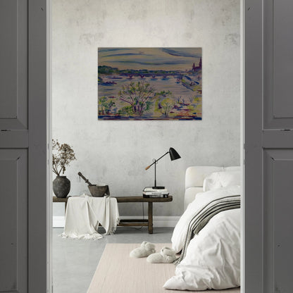 VIEW FROM ROOM 603 WATERGATE WASHINGTON D C 1974 - Ivan Albright Brushed Aluminum Print - 70x100 cm / 28x40 inches | Ivan Albright Aluminum Print | Ivan Albright Prints