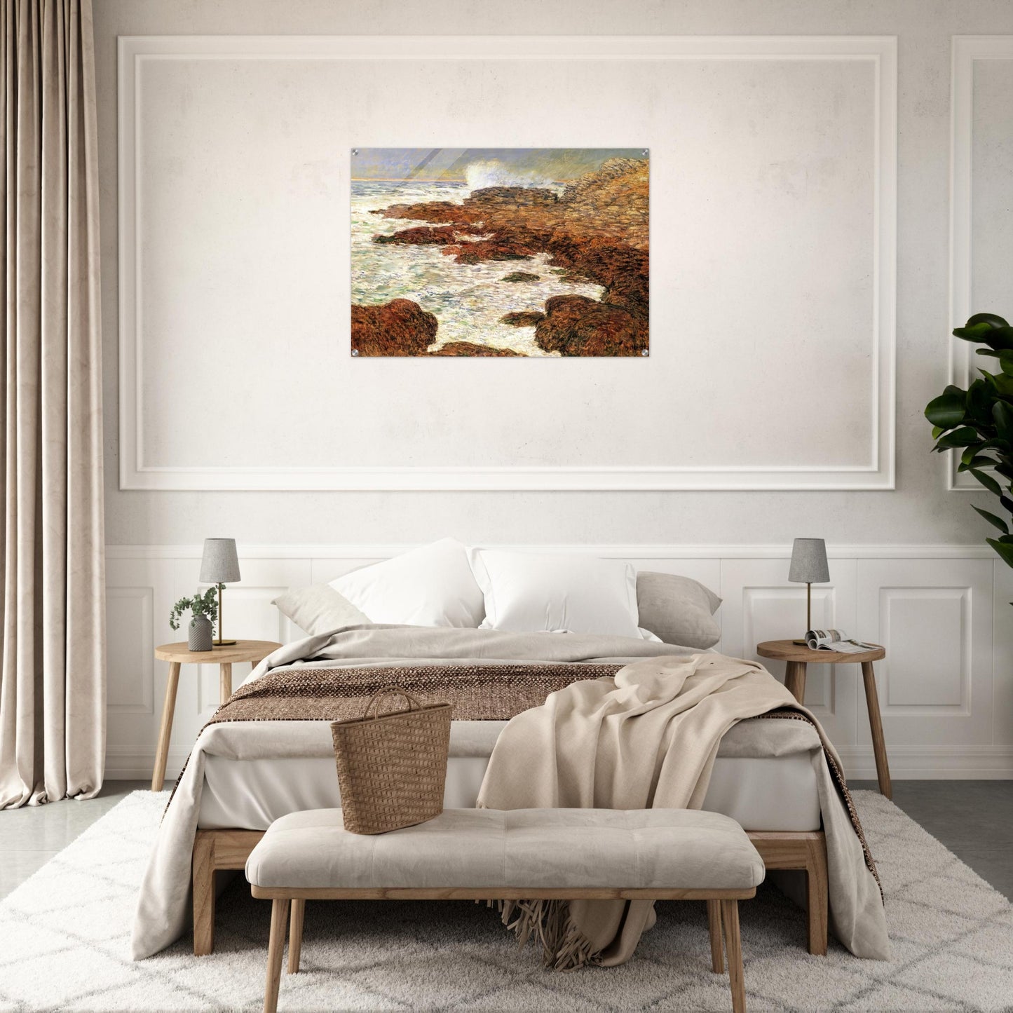 Seaweed and Surf, Appledore - Childe Hassam Acrylic Print - 70x100 cm / 28x40″ inches