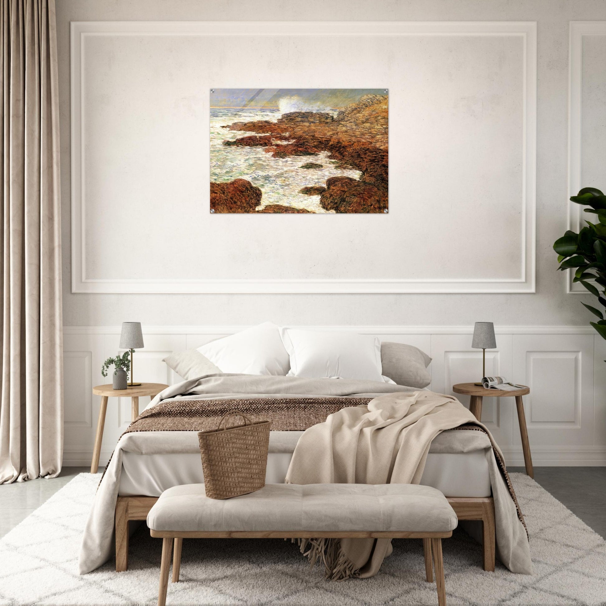 Seaweed and Surf, Appledore - Childe Hassam Acrylic Print - 70x100 cm / 28x40″ inches