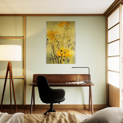 Wild Flowers - Eyvind Earle Brushed Aluminum Print - 70x100 cm / 28x40 inches | Eyvind Earle Aluminum Print | Eyvind Earle Prints